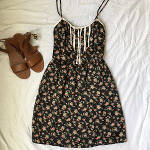 ‼️SOLD‼️ Black Floral Tank Top Dress